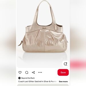 Coach Lexi Metallic Satchel